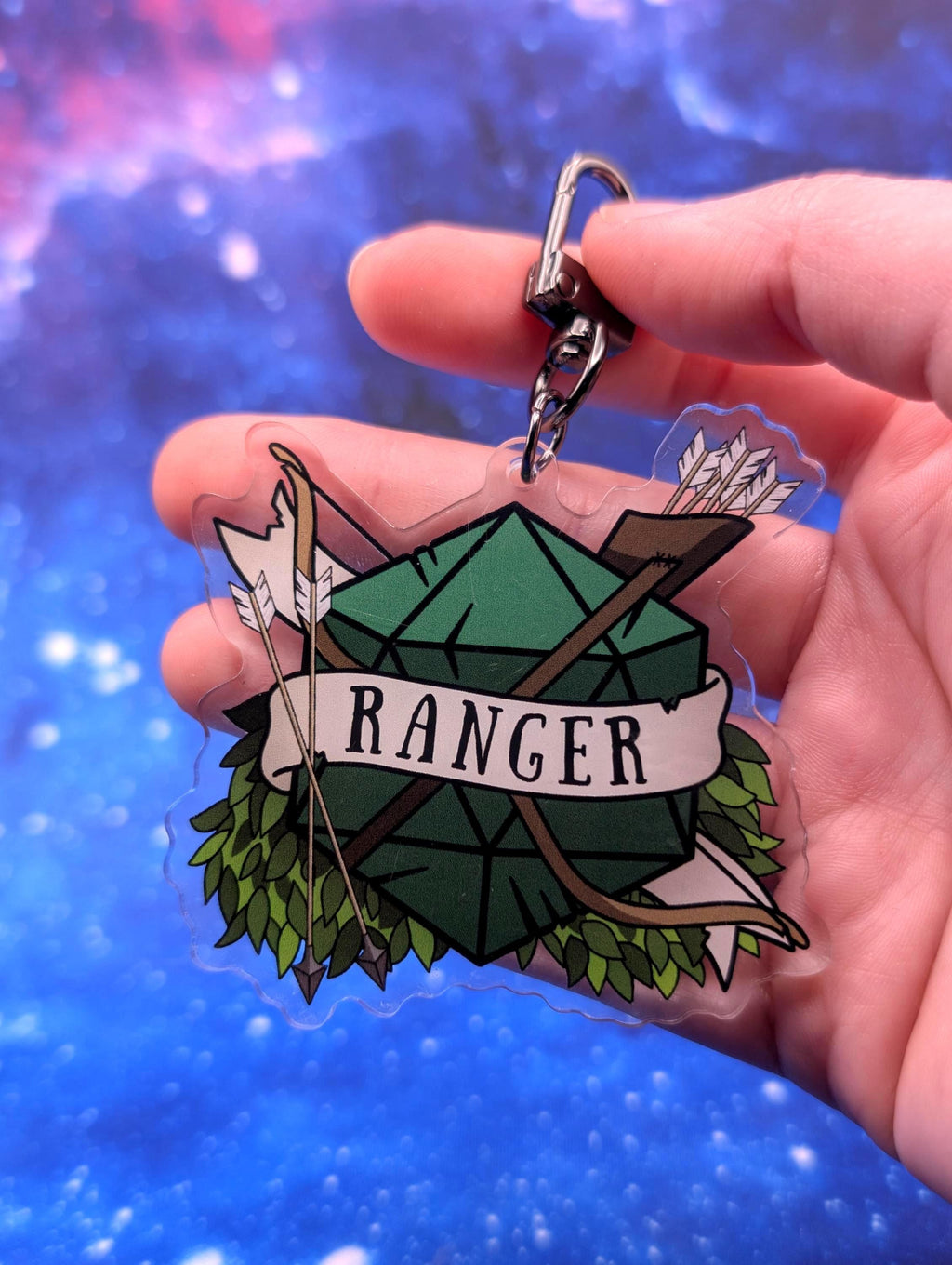Ranger D&D Acrylic Class Keychain - Dungeons and Dragons Inspired Accessories