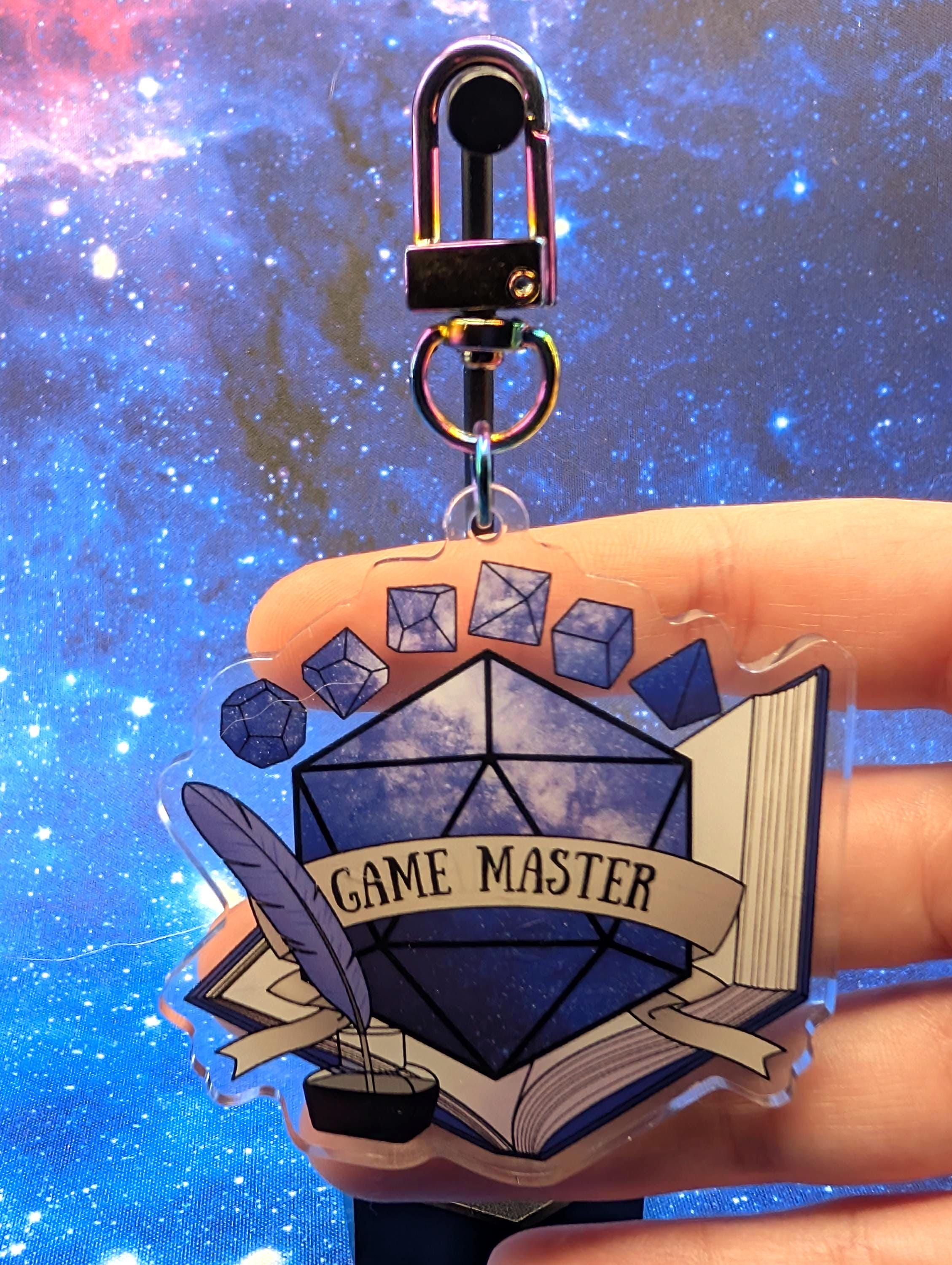 Game Master D&D Acrylic Class Keychain - Dungeons and Dragons Inspired Accessories