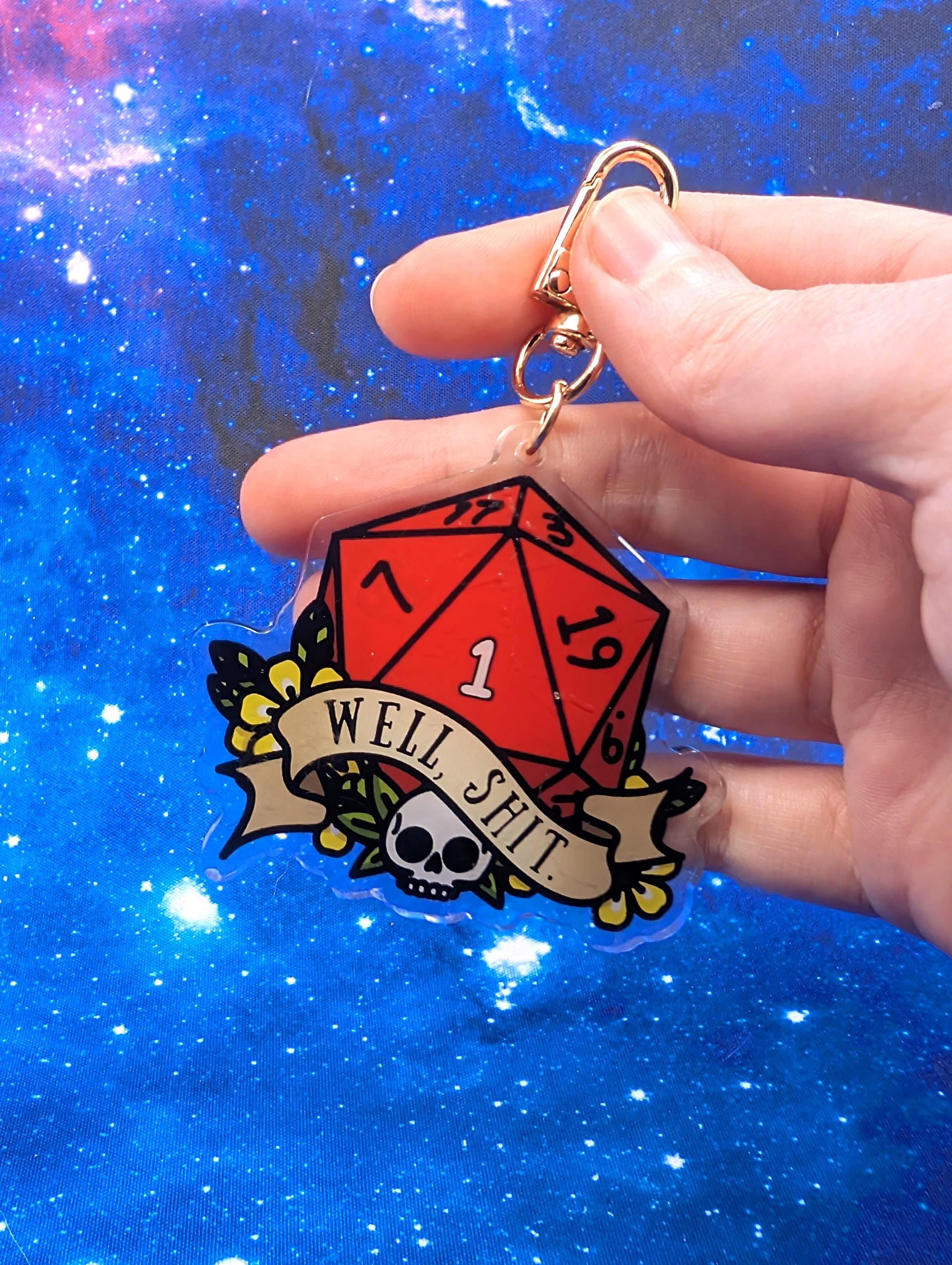 Well Sh*t D&D Acrylic Class Keychain - Dungeons and Dragons Inspired Accessories