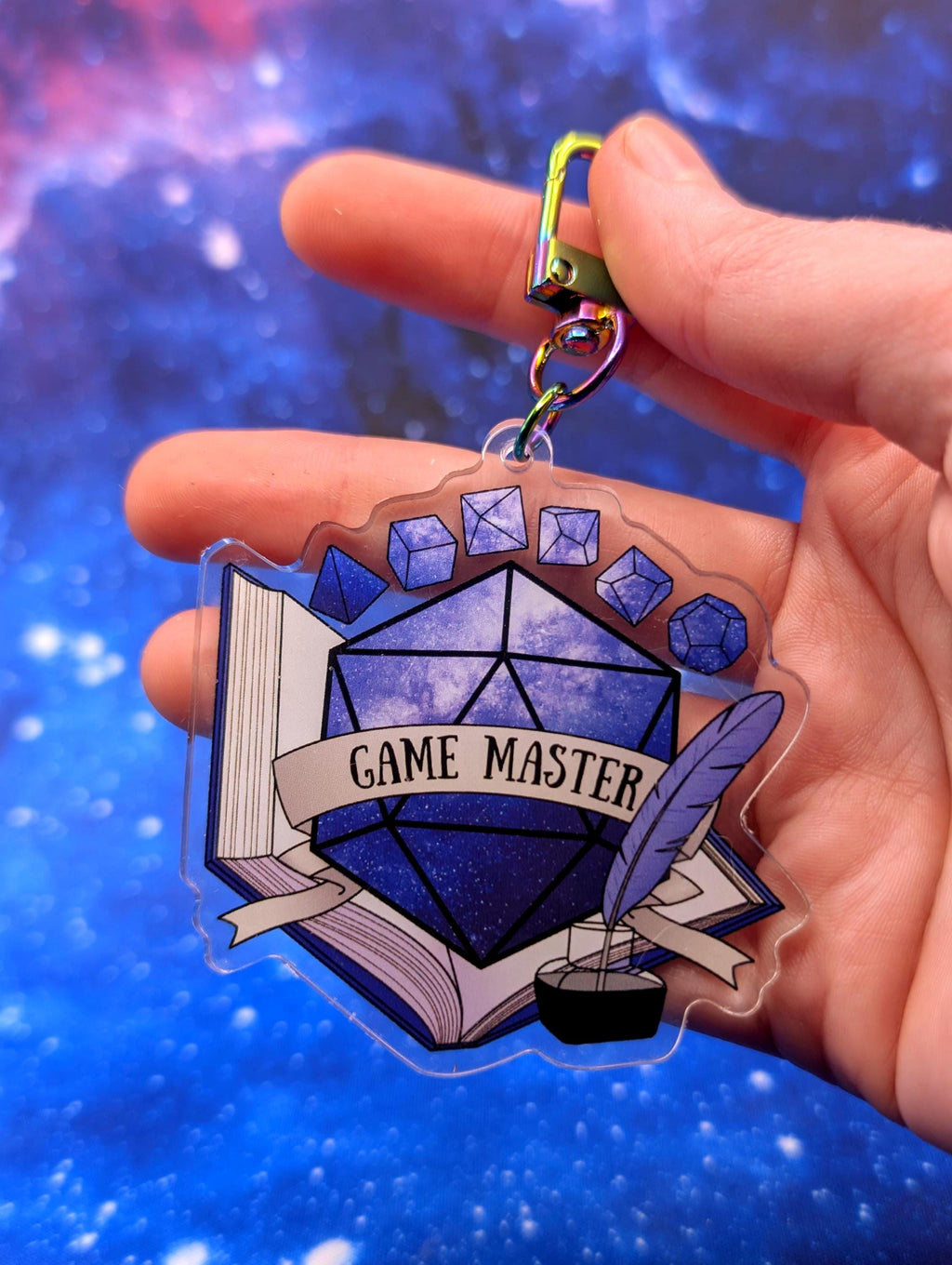 Game Master D&D Acrylic Class Keychain - Dungeons and Dragons Inspired Accessories