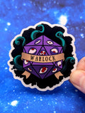 Warlock Dungeons and Dragons Inspired 2.5 Inch Clear Backing Waterproof Vinyl Sticker