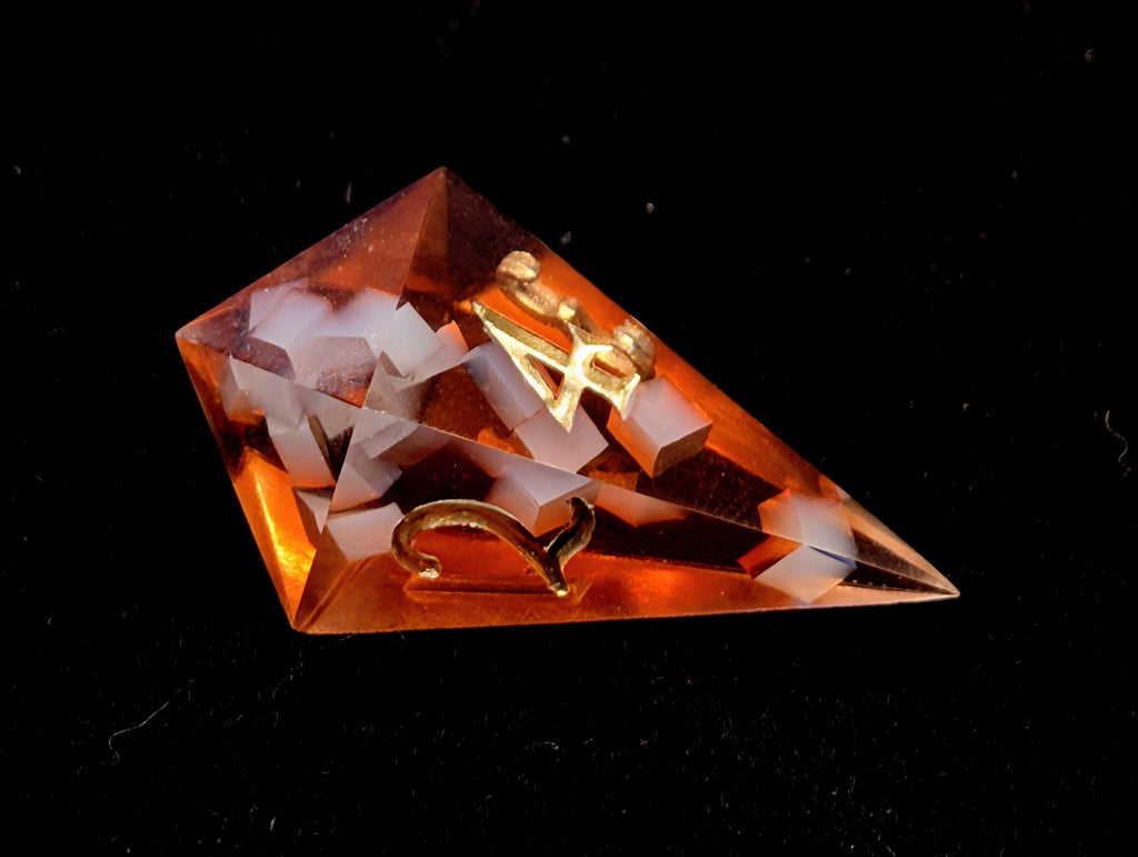 Iced Tea - Handmade Sharp Edge Resin D&D Dice Set