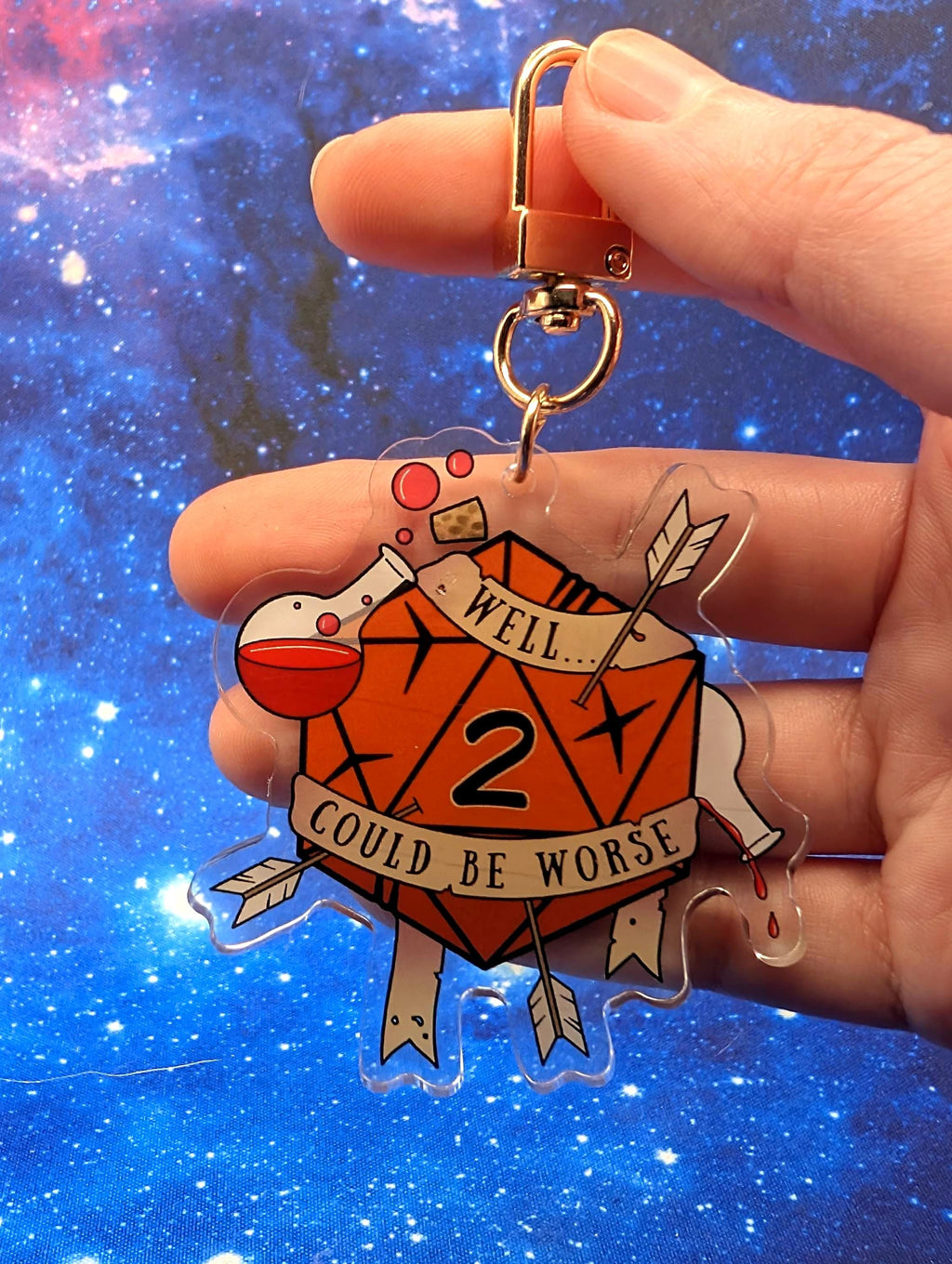 Could Be Worse D&D Acrylic Class Keychain - Dungeons and Dragons Inspired Accessories