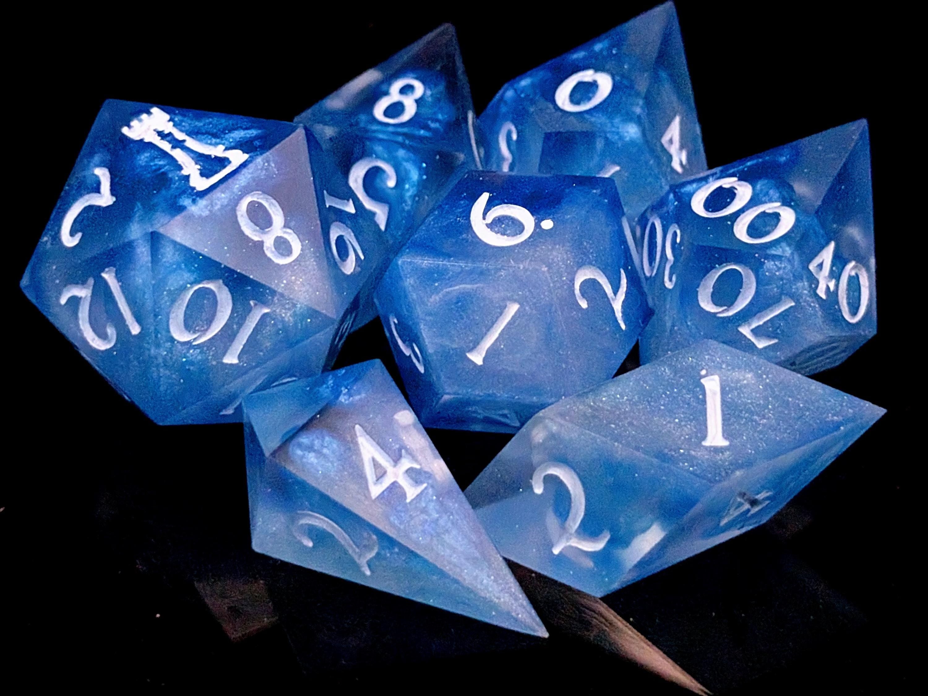 Brona's Bloom - Sharp Edge Resin D&D Dice Set