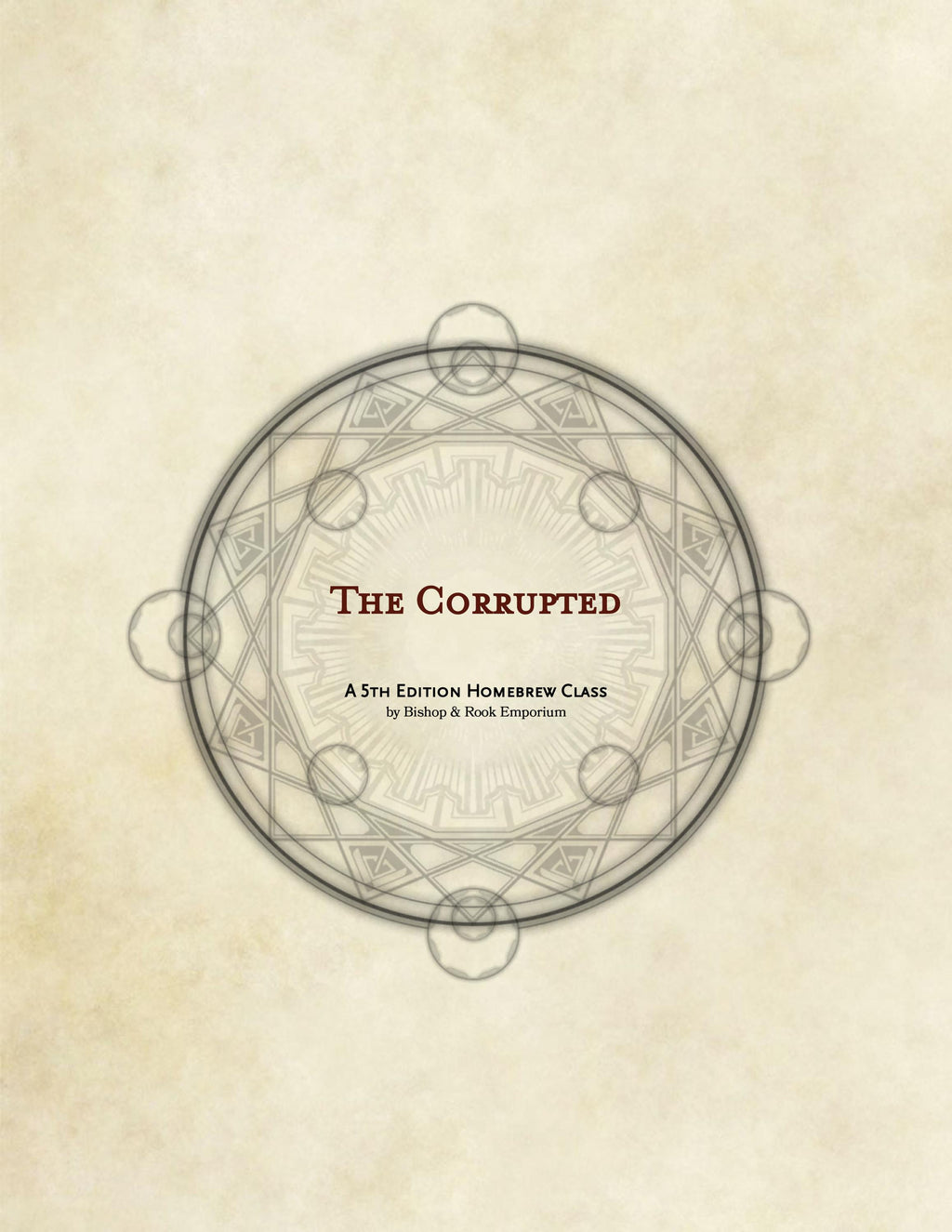 The Corrupted - A 5th Edition Homebrew Class for Dungeons & Dragons