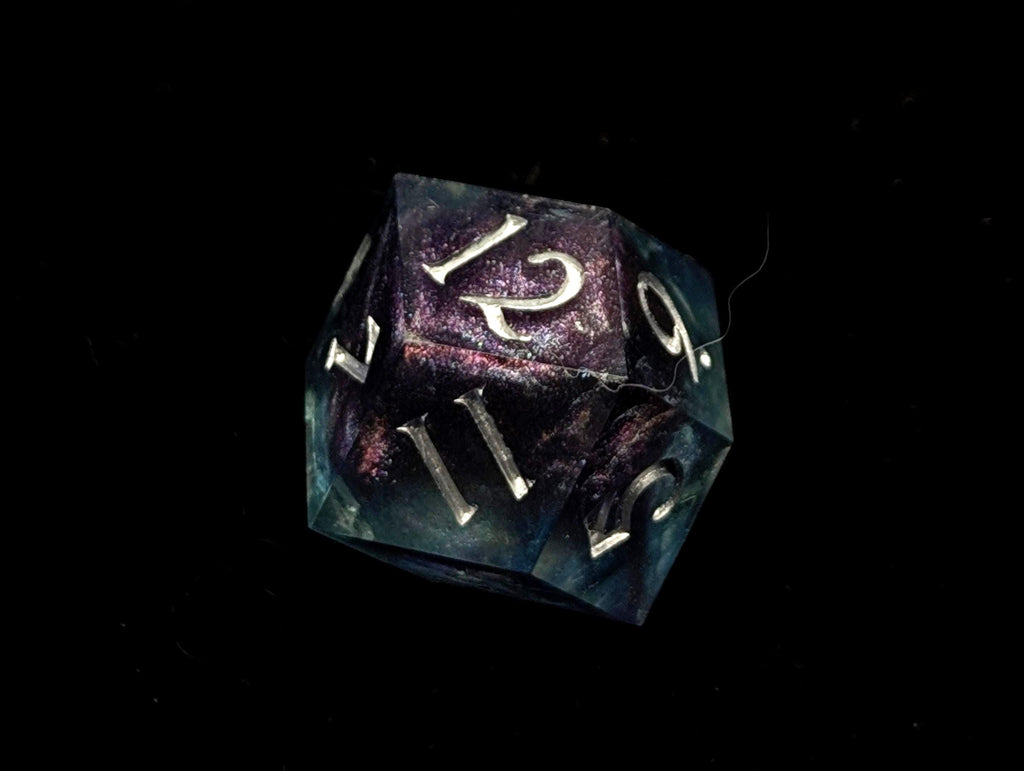Deep Space - Handmade Sharp Edge Resin D&D Dice Set