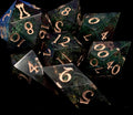 Druid Dreams - Handmade Sharp Edge Resin D&D Dice Set