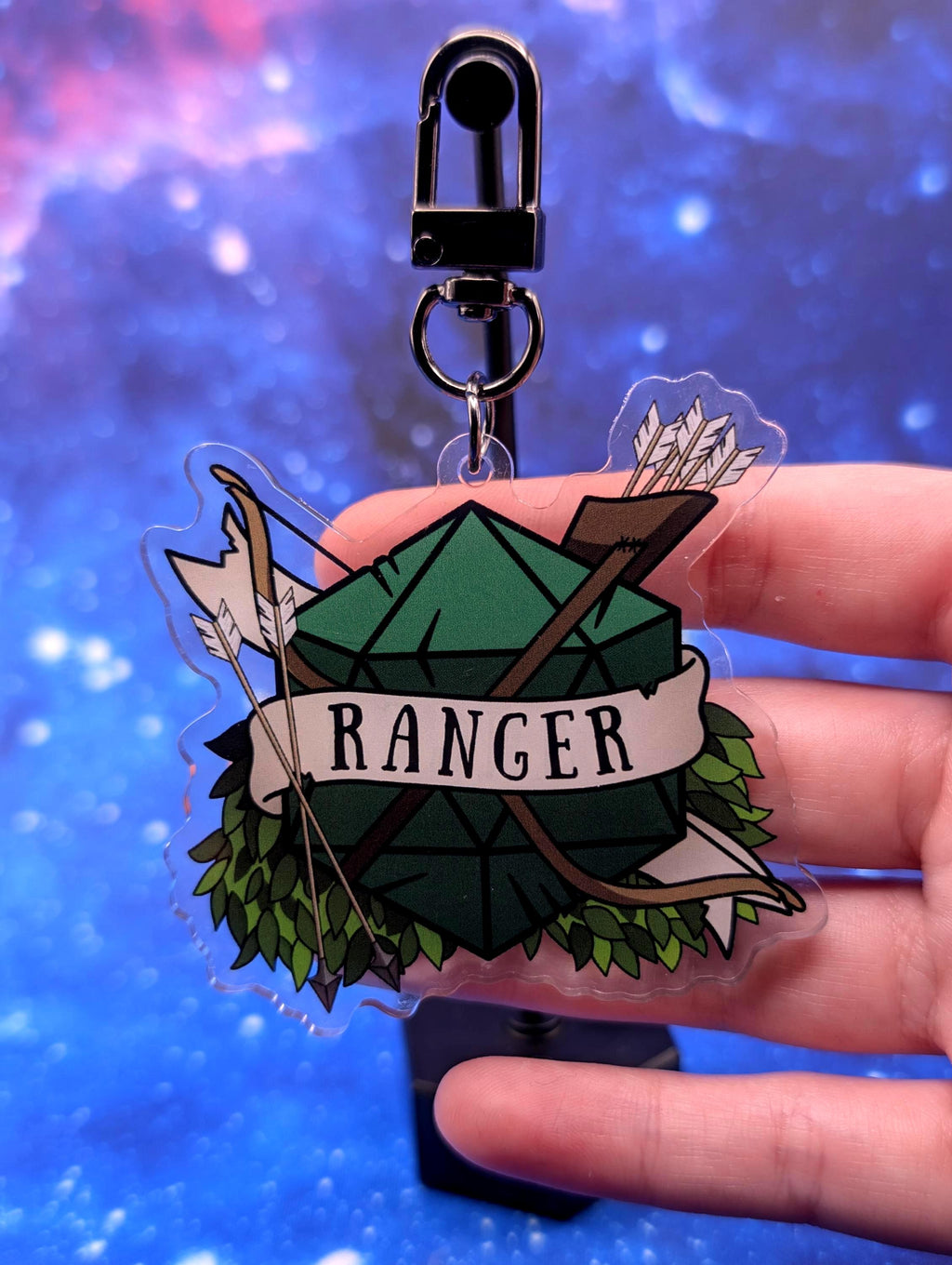 Ranger D&D Acrylic Class Keychain - Dungeons and Dragons Inspired Accessories