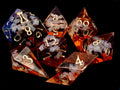 Iced Tea - Handmade Sharp Edge Resin D&D Dice Set