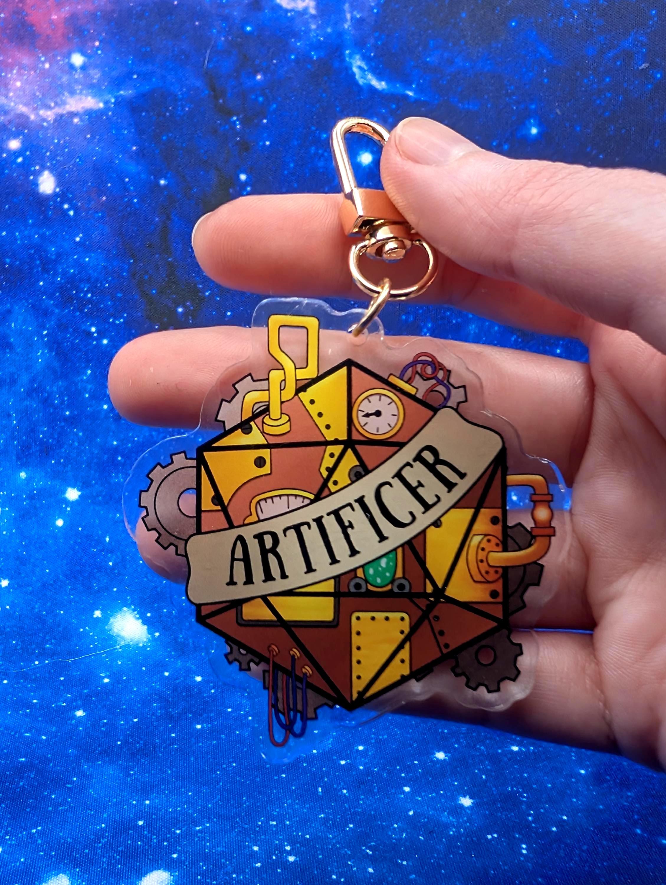 Artificer D&D Acrylic Class Keychain - Dungeons and Dragons Inspired Accessories