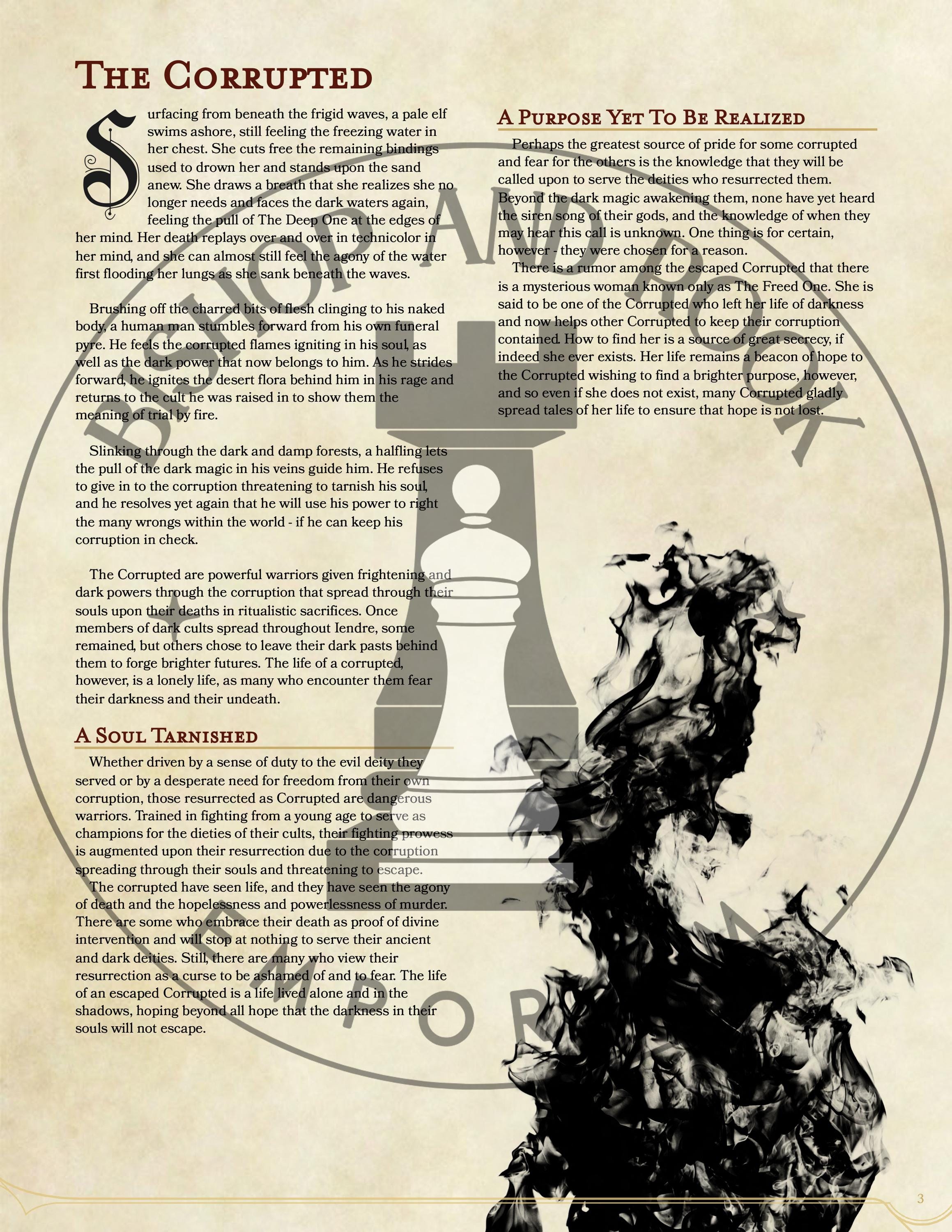 The Corrupted - A 5th Edition Homebrew Class for Dungeons & Dragons