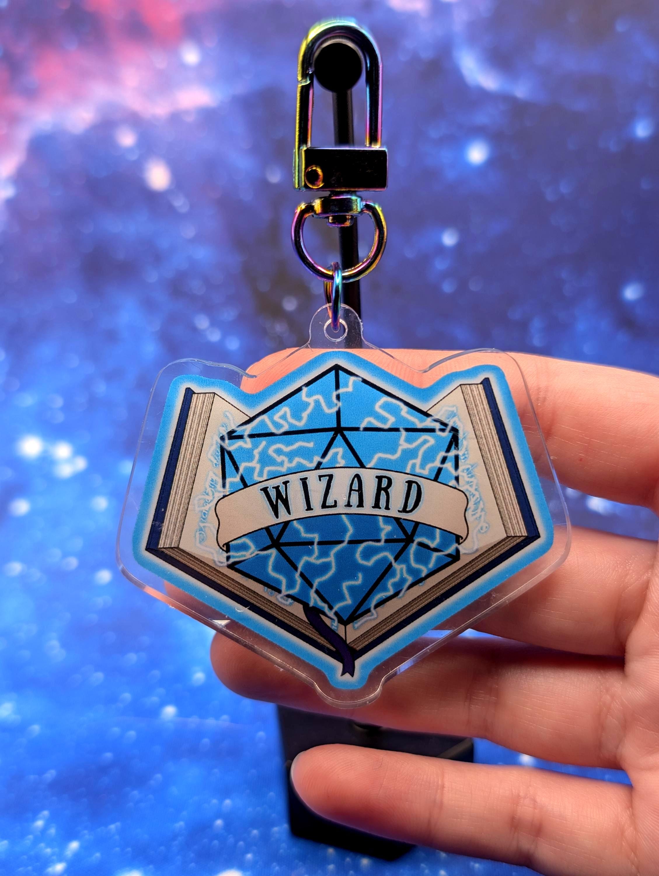 Wizard D&D Acrylic Class Keychain - Dungeons and Dragons Inspired Accessories