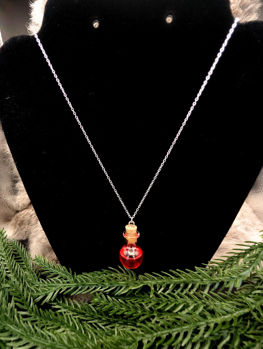 D&D Inspired Healing Potion Bottle Necklace