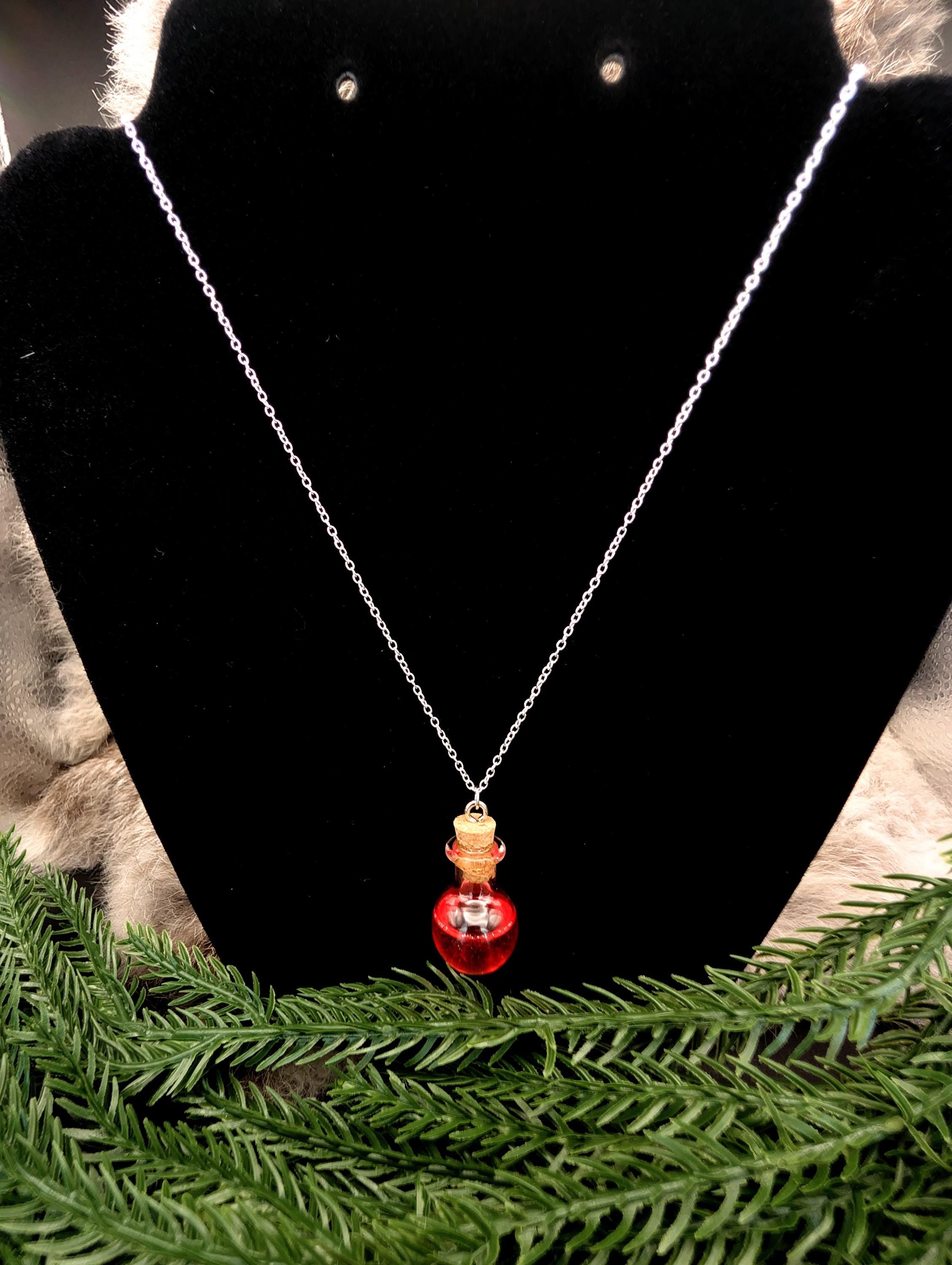 D&D Inspired Healing Potion Bottle Necklace