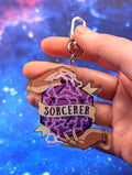 Sorcerer D&D Acrylic Class Keychain - Dungeons and Dragons Inspired Accessories
