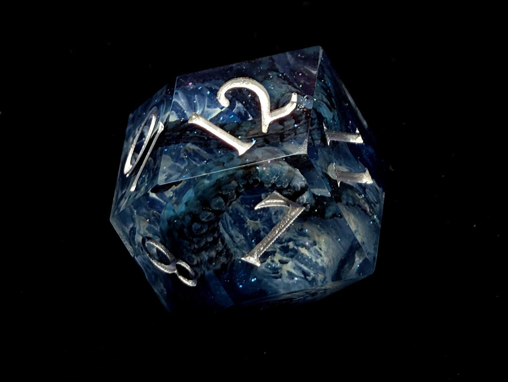 Wrath of the Kraken - Handmade Sharp Edge Resin D&D Dice Set