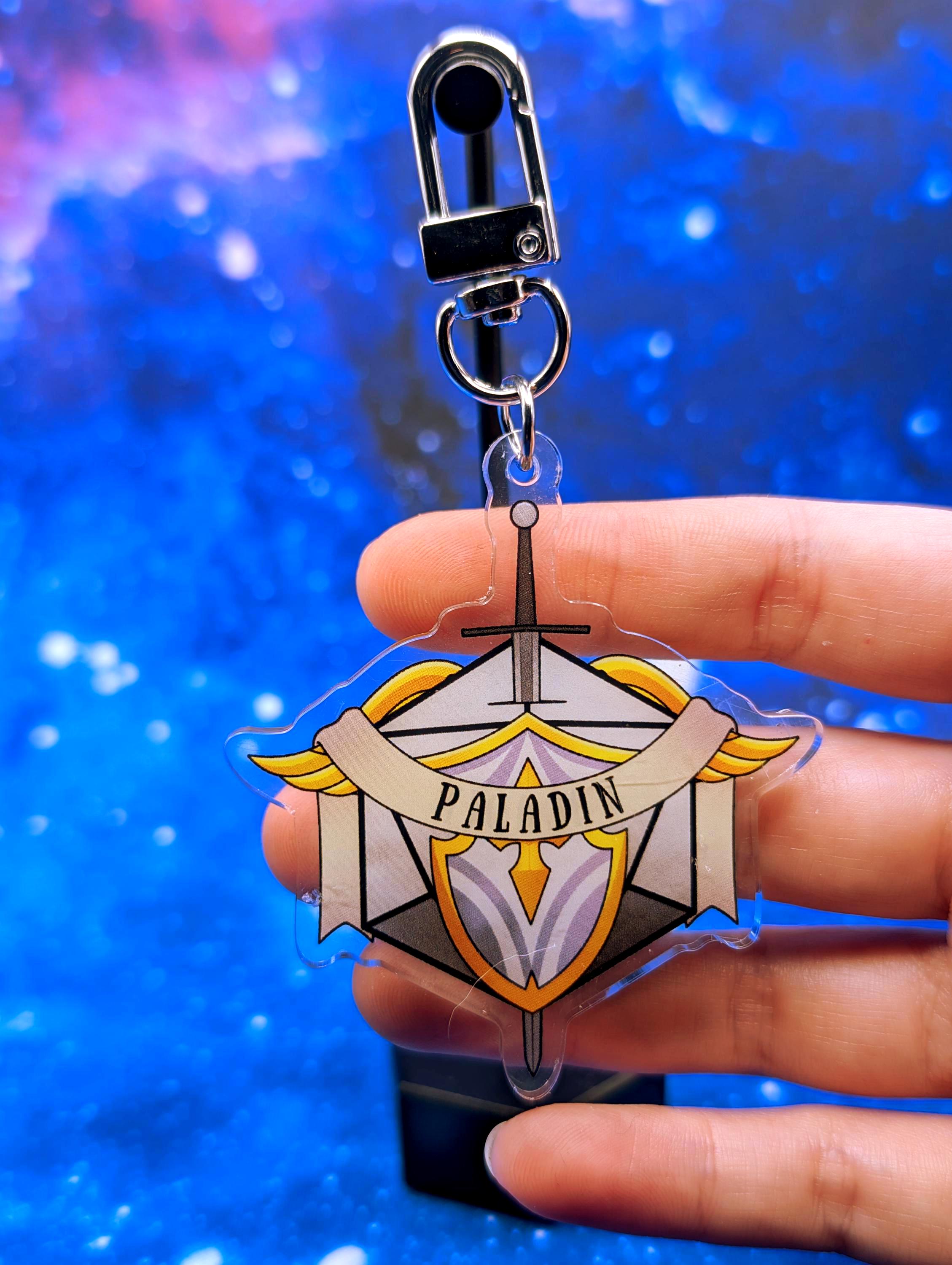 Paladin D&D Acrylic Class Keychain - Dungeons and Dragons Inspired Accessories
