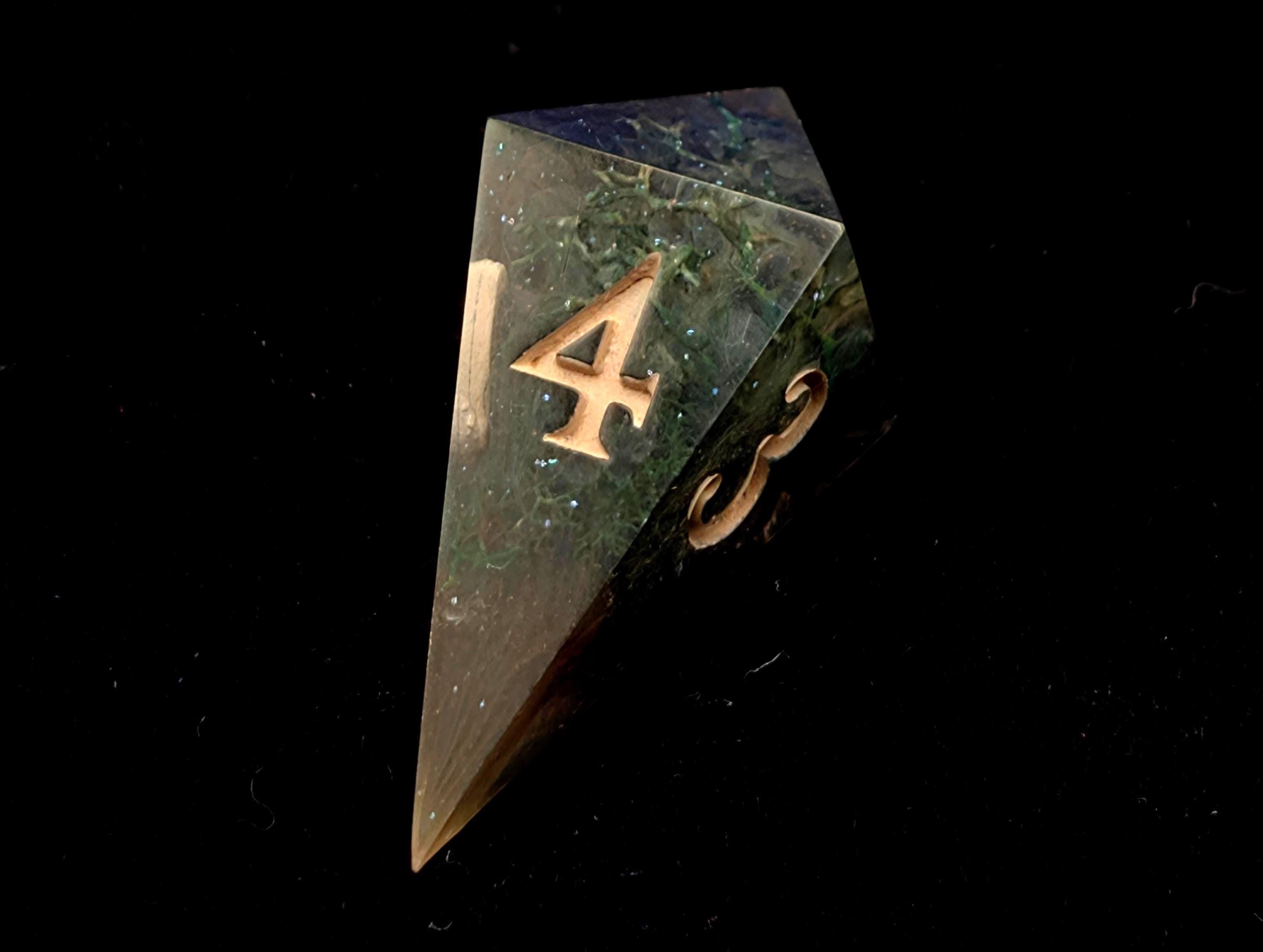 Druid Dreams - Handmade Sharp Edge Resin D&D Dice Set