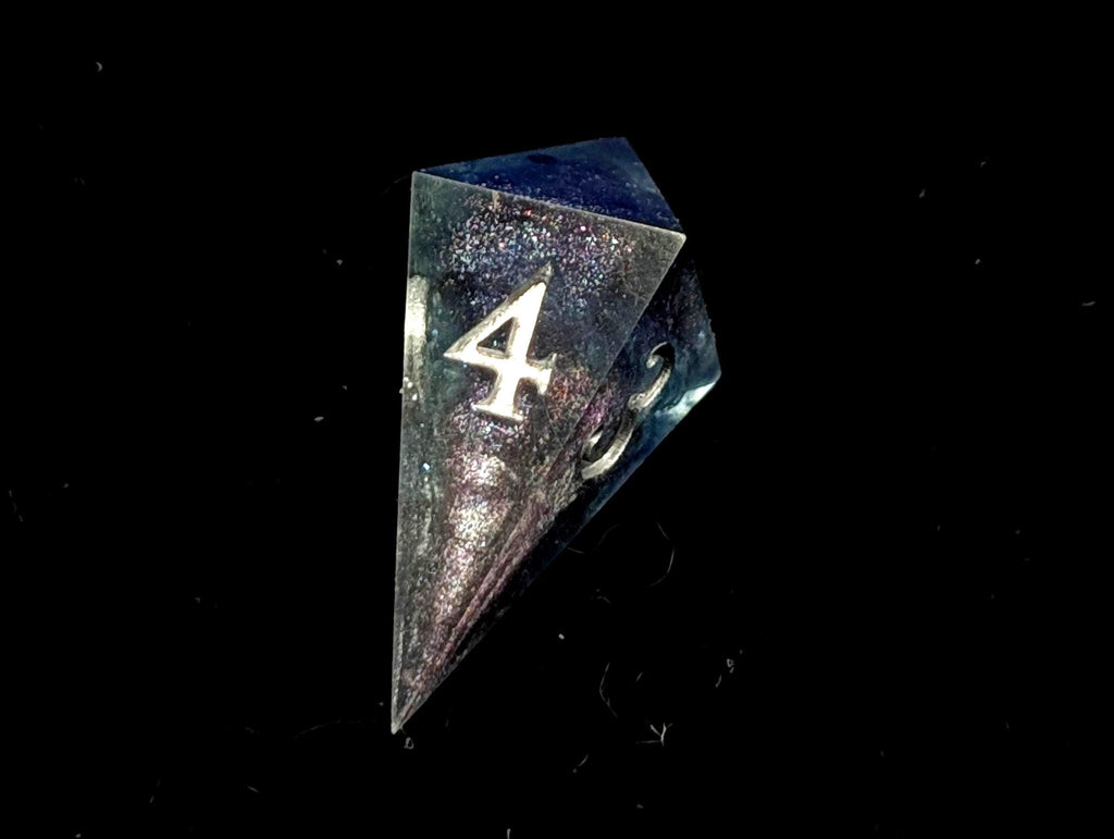 Deep Space - Handmade Sharp Edge Resin D&D Dice Set