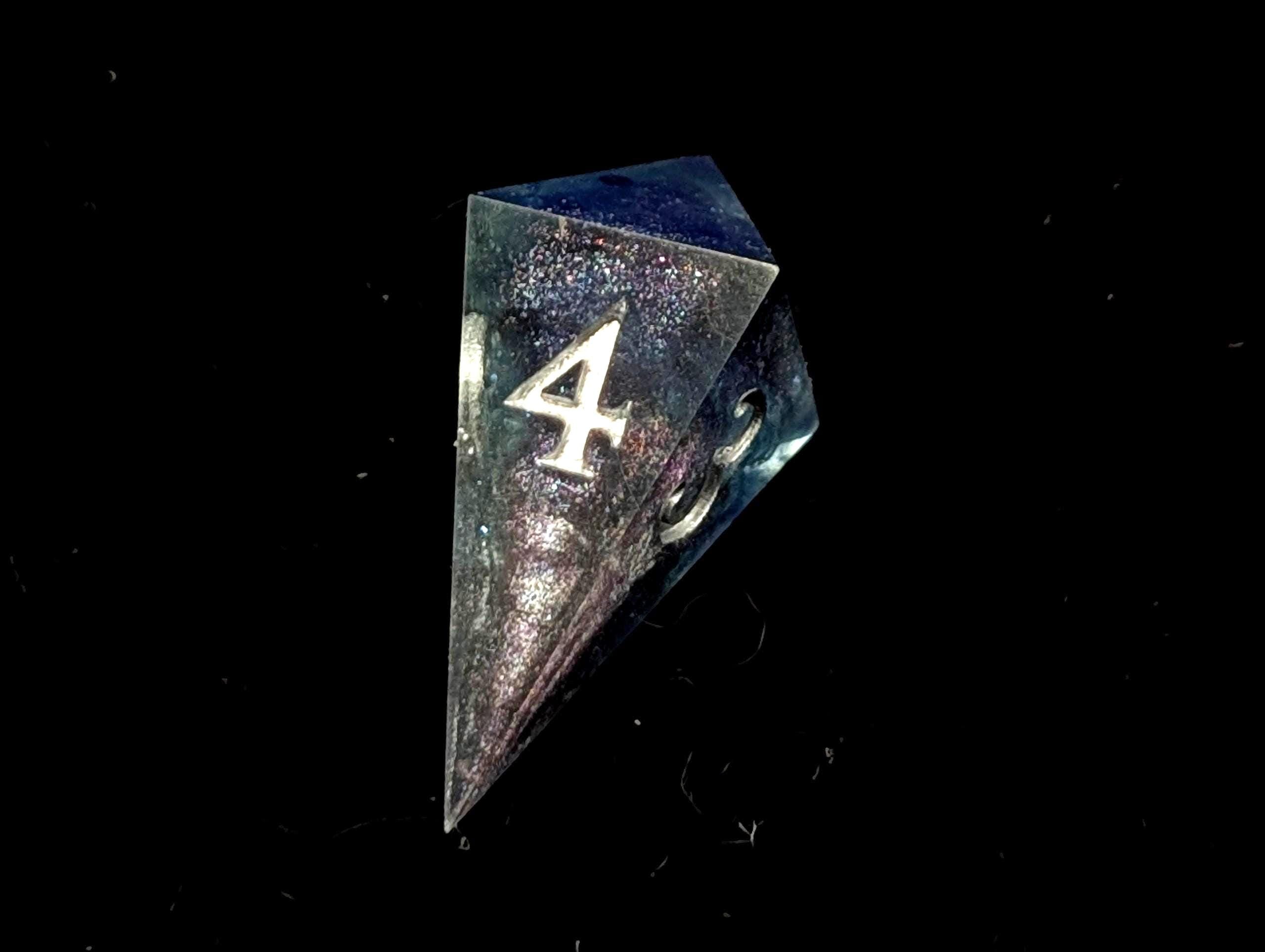 Deep Space - Handmade Sharp Edge Resin D&D Dice Set