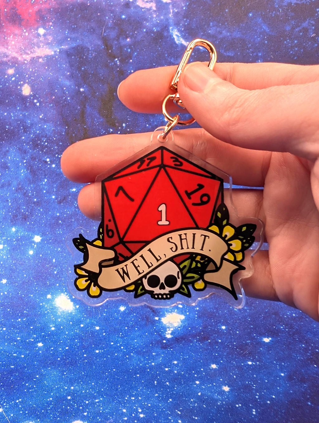 Well Sh*t D&D Acrylic Class Keychain - Dungeons and Dragons Inspired Accessories