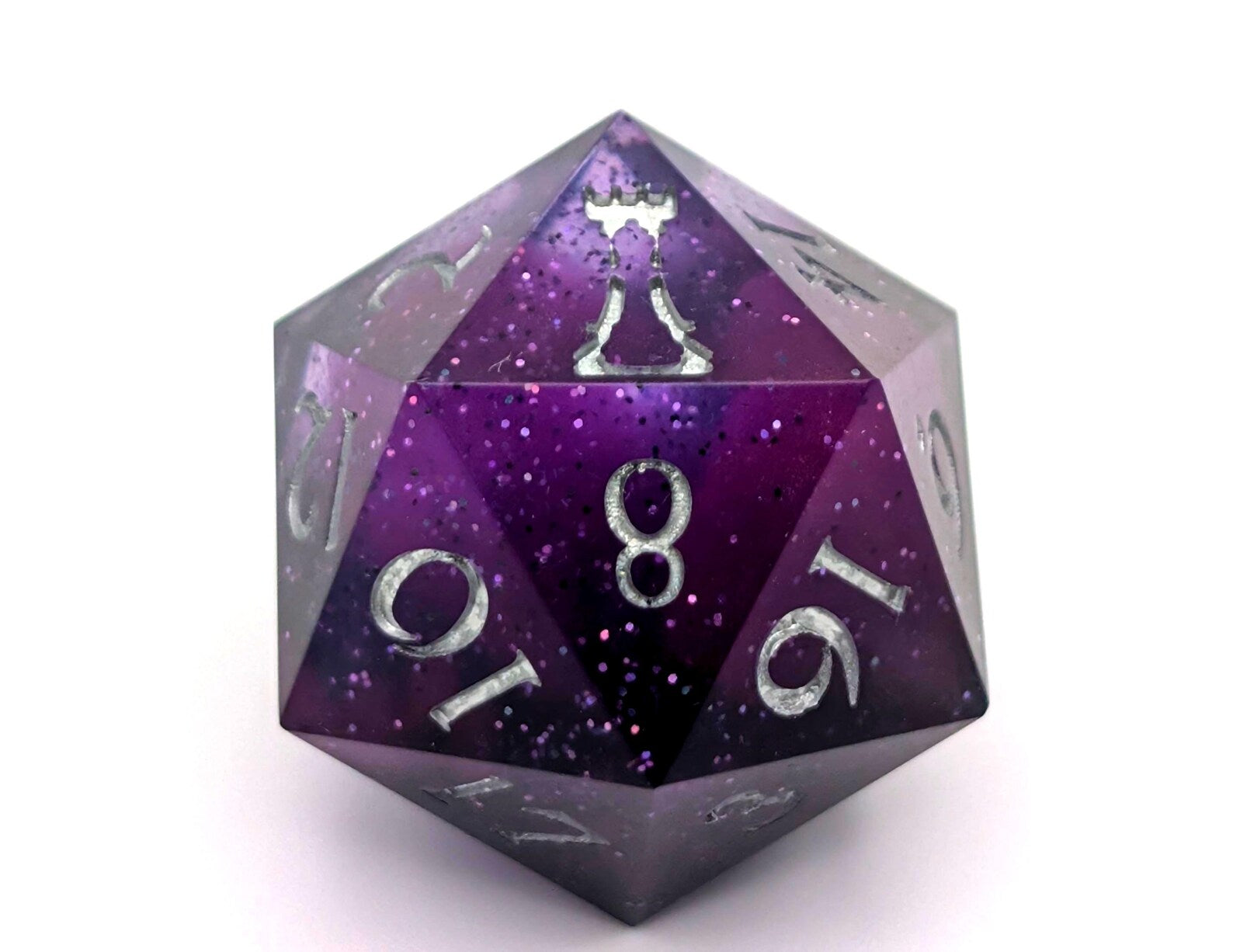 Twilight Wildfire - Sharp Edge Resin D&D Dice Set